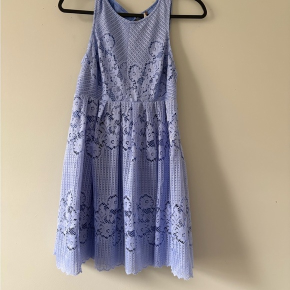 Free People Dresses & Skirts - Free People Roca Lace Periwinkle Midi Dress